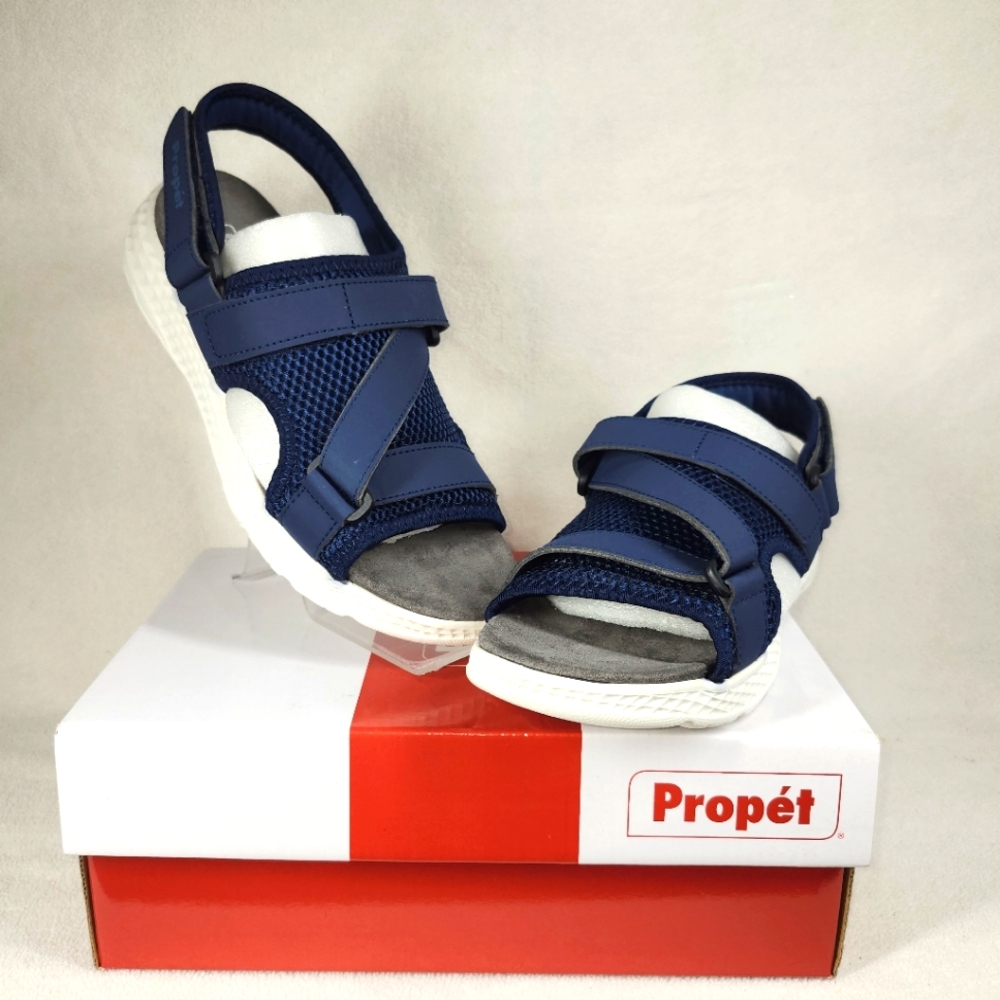 TravelActiv Blue Sport Women's Sandal Size US 9 Propet Lightweight Full Coverage